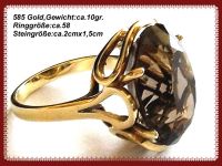 Alter Gold Ring aus 585 Gold mit einem großen Rauchtopas Schleswig-Holstein - Alveslohe Vorschau