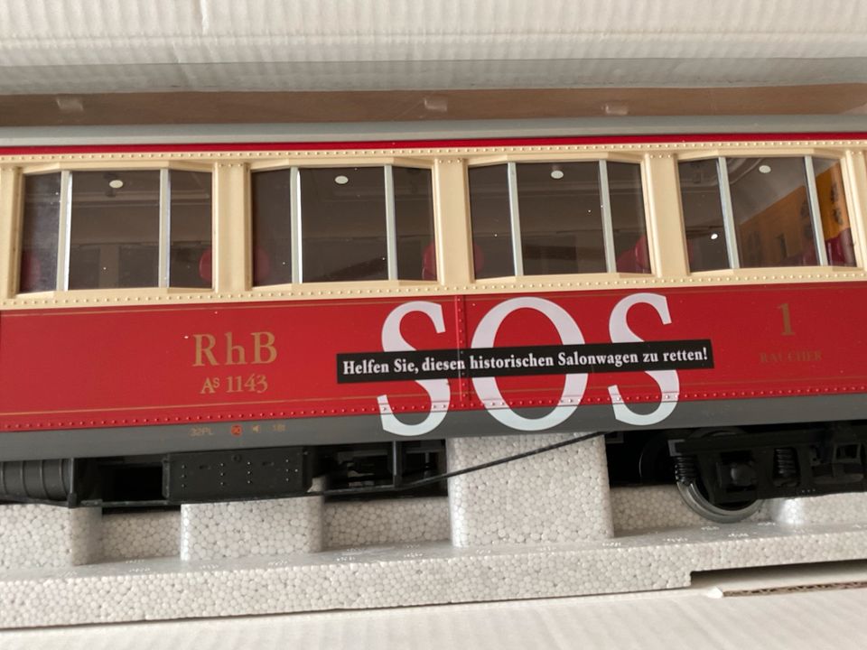 LGB Salonwagen 30653 SOS WAGEN & 30650    1.Klasse Wagen in Echem