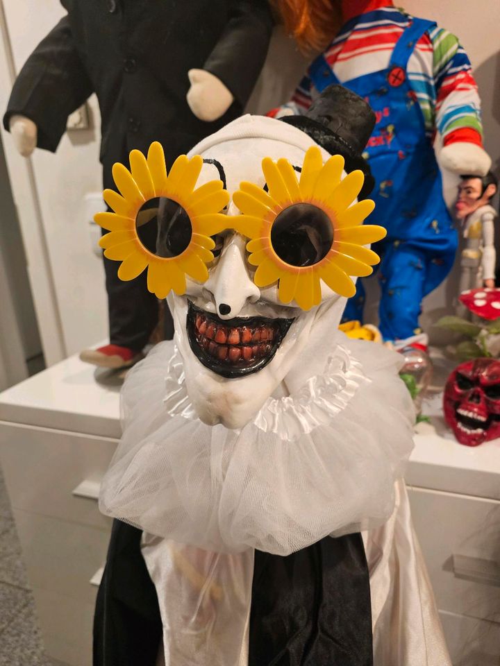 ART DER CLOWN TERRIFIER Horror Puppe Horrorpuppe Halloween Figur in Düsseldorf