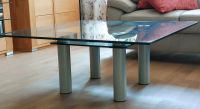Couchtisch Tisch 100x100cm, Glasplatte Metallbeine grauWohnzimmer Herzogtum Lauenburg - Geesthacht Vorschau