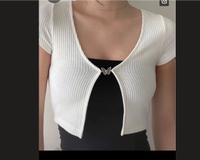 Kurzer Schmetterling Cardigan Weiß Hessen - Kelkheim Vorschau