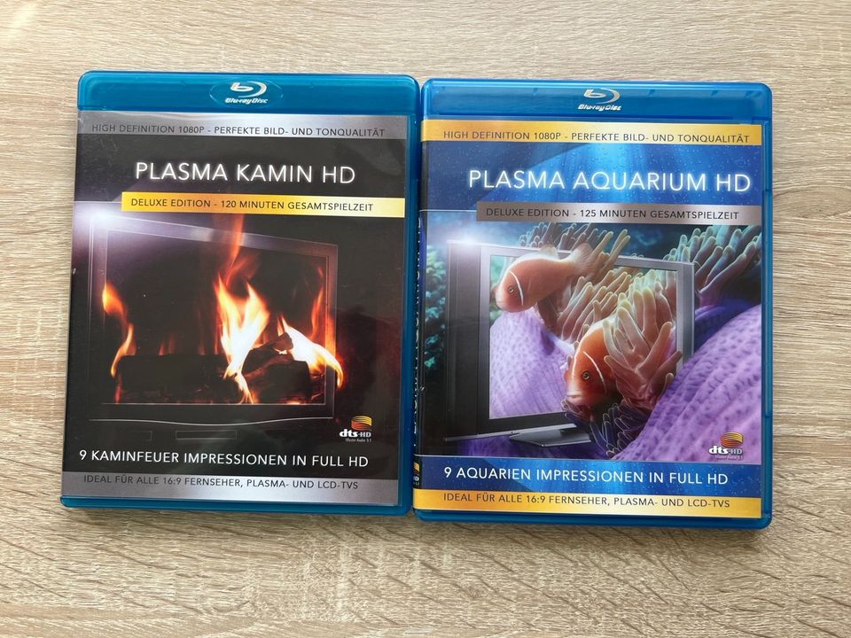 Blu ray Plasma Kamin HD & Plasma Aquarium HD in Rettenbach Oberpf