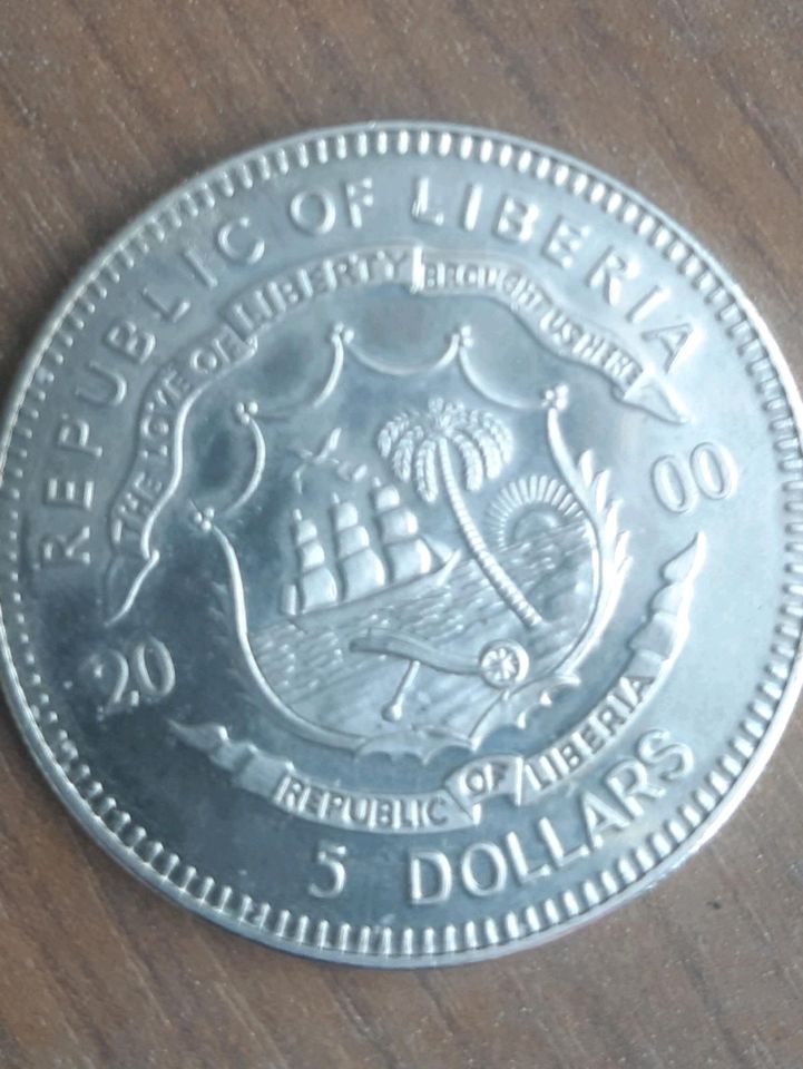5 Dollars  Liberia/ 2000 in Gera