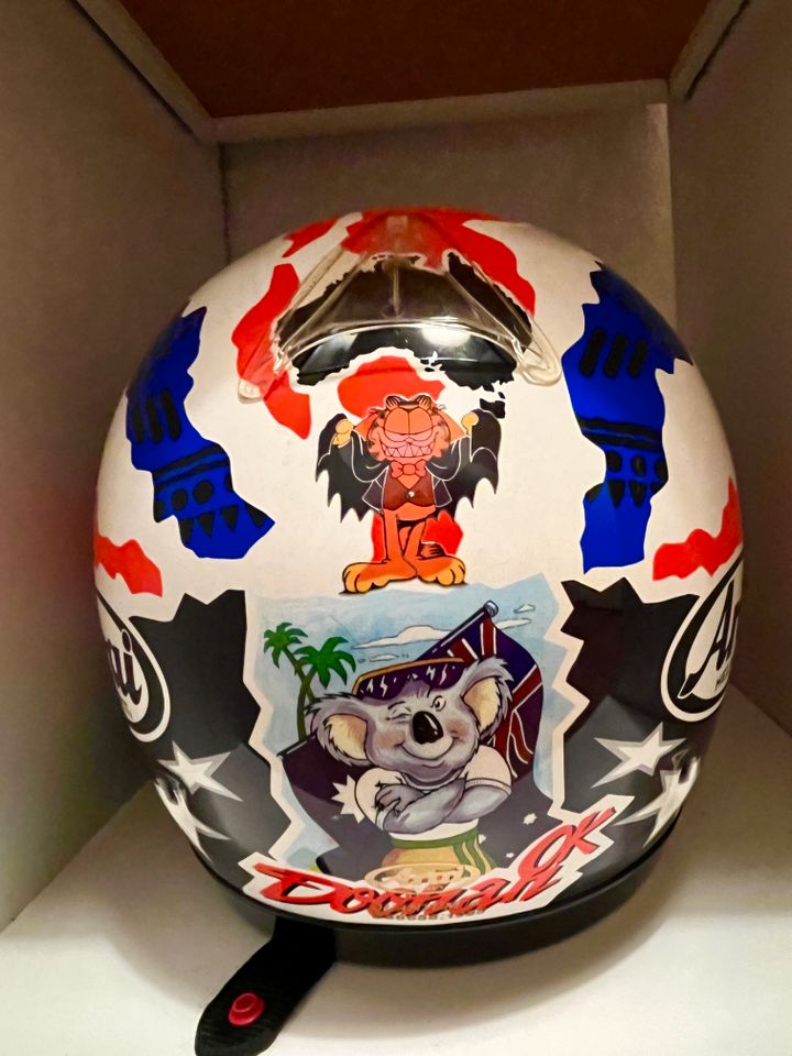 Nankai Lederkombi Rothmans un 6 Arai Helm "Michael Doohan" in Siegburg