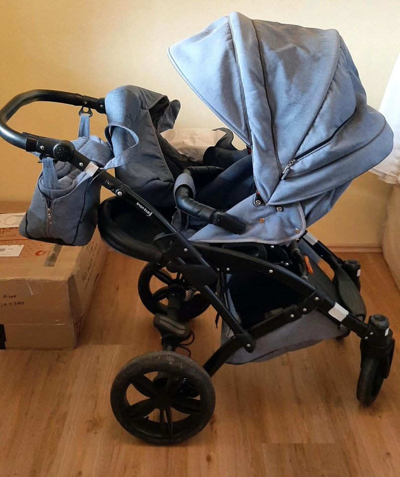 Kinderwagen, Buggy, Knorr Baby Voletto Emotion, Light Blue in Riedlhütte