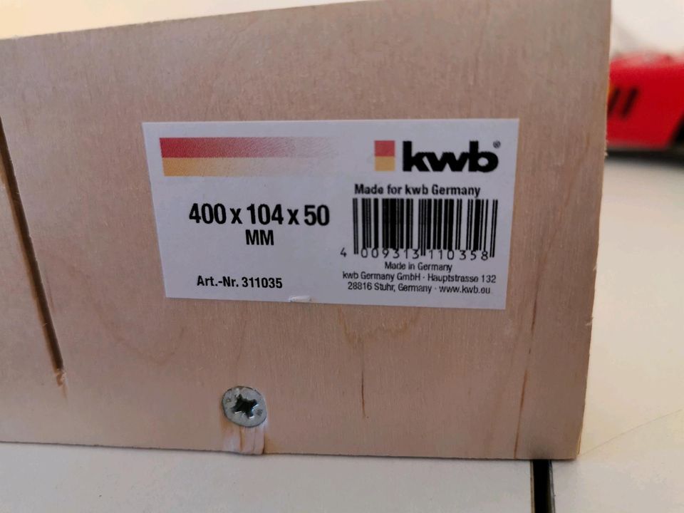 KWB Schneidlade Holz Birke 400 x 104 x 50   90° oder 45° Schnitte in Aalen