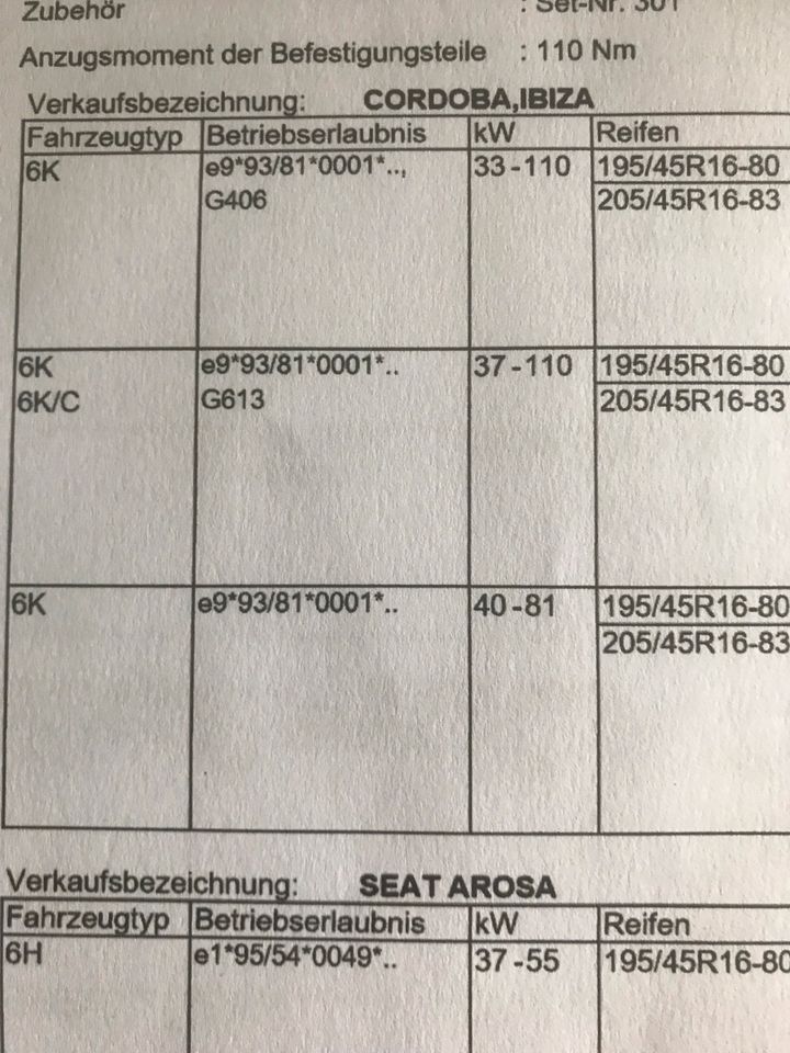 Alufelgen 7,5x16 4x100 ,VW Seat mit ABE in Stadtlohn