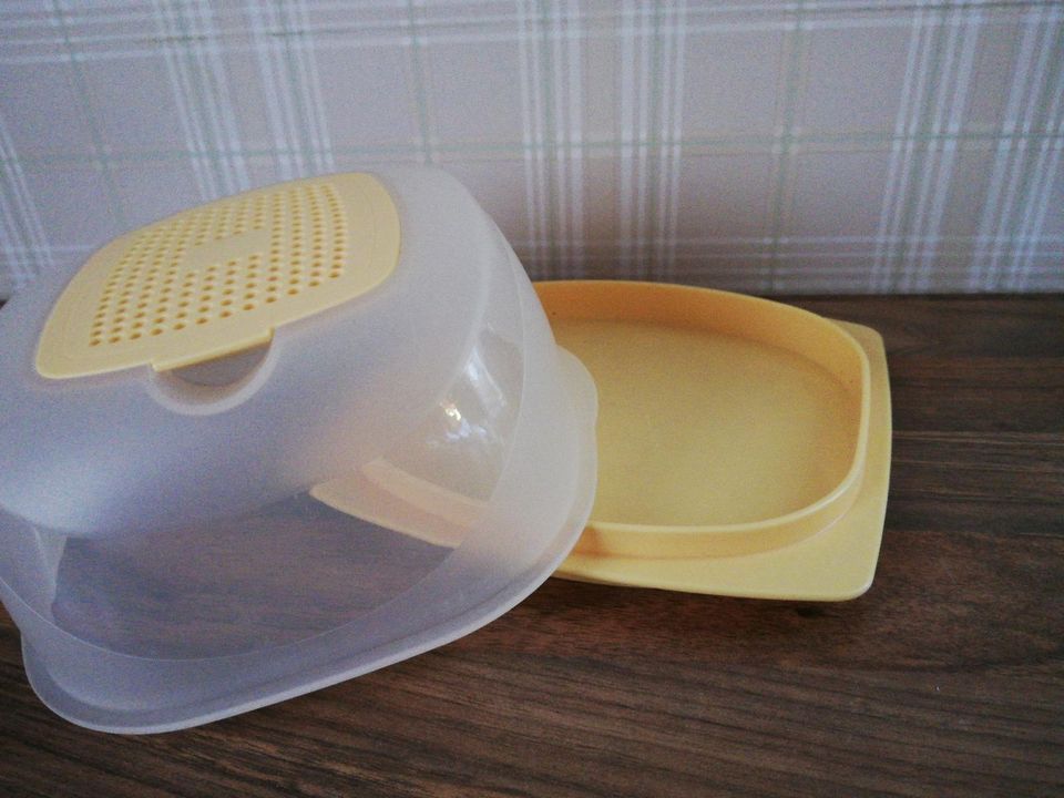 Käsedose Tupperware gelb in Gronau (Westfalen)