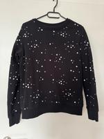 Reserved Sweatshirt Pullover schwarz mit weißen Sternen Größe M Thüringen - Erfurt Vorschau