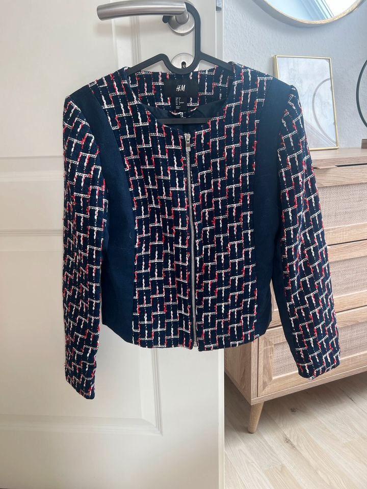 Blazer blau rot H&M gr. 34 NEU in Flensburg