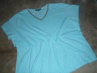 Ulla Popken Damen Shirt Türkis Gr. 54/56 kurzarm Brandenburg - Nauen Vorschau