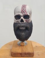 Totenkopf mit Bart, Statue, Bearded Skull, Kustom Kulture Bayern - Karlstein Vorschau