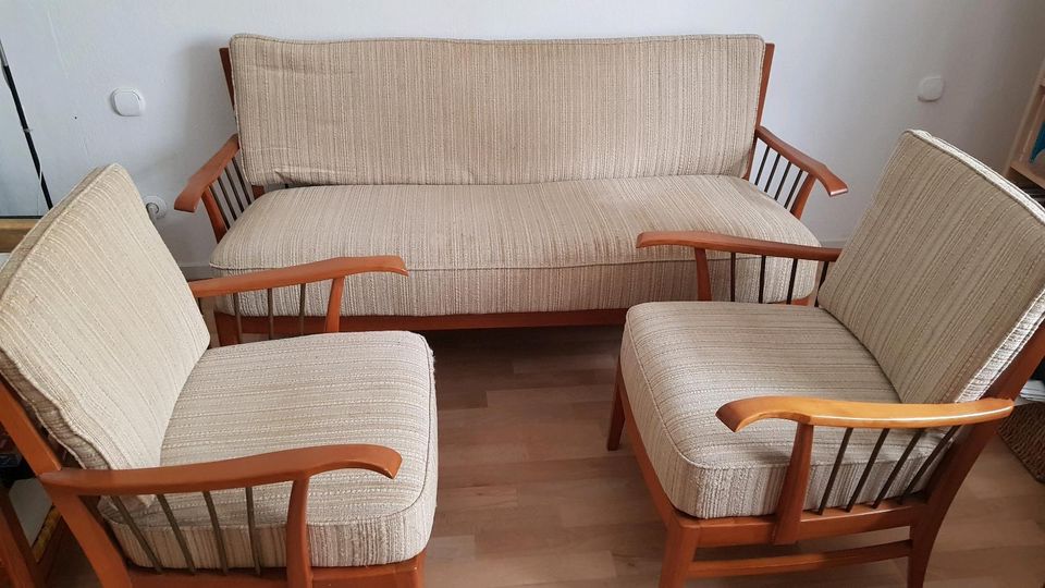 Mid Century Sofa und Sessel 50er Jahre Vintage Retro in Seevetal