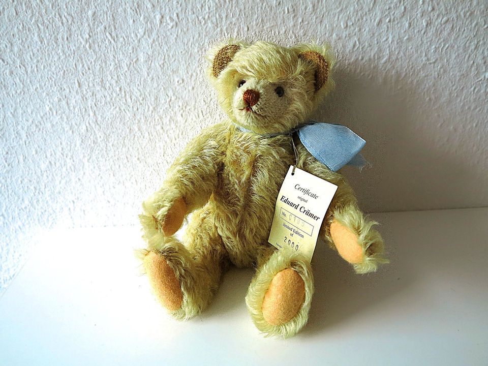 Teddy Bär EDUCA MOHAIR goldblond 30cm LIMITIERT  neuwertig in Lüneburg