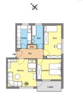 Helle 3 Zimmer Wohnung sucht Nachmieter in FFM Zeilsheim West - Zeilsheim Vorschau