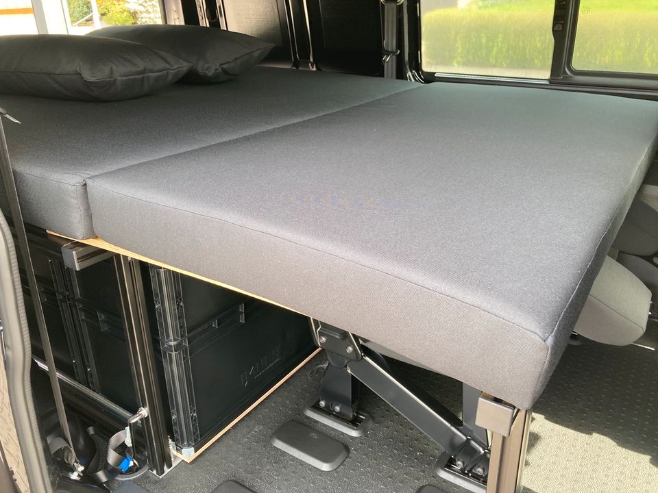 Camper Bett Modul Bettmodul 140x200cm Heckauszug Heckküche VW T6 in Bad König