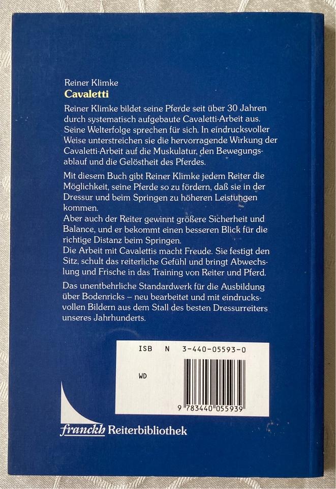 „Cavaletti Ausbildung von Reiter und Pferd“ von Dr. Reiner Klimke in Braunfels