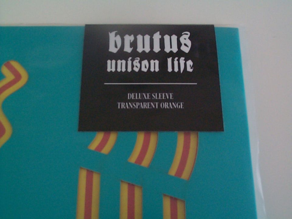 LP Brutus - Unison Life  Deluxe Sleeve Transparent Orange Vinyl in Soest