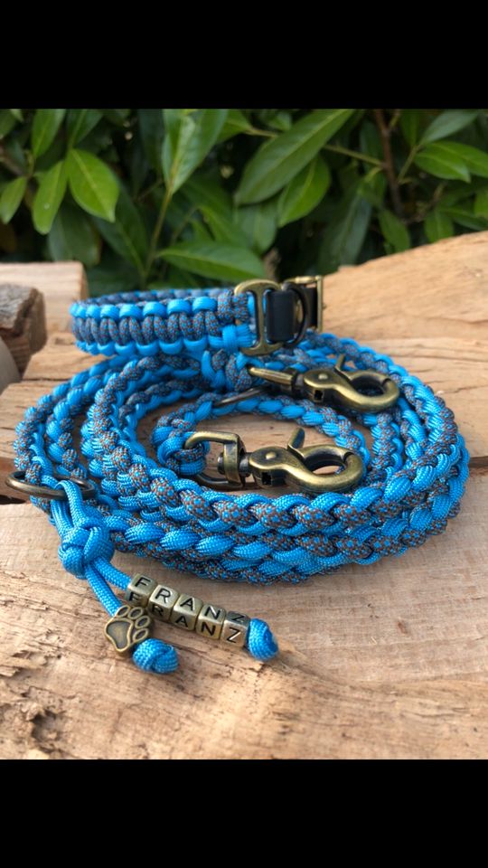 Paracord Halsband/Leine Sets,Wunschfarbe,Hundehalsband,Hundeleine in Zülpich