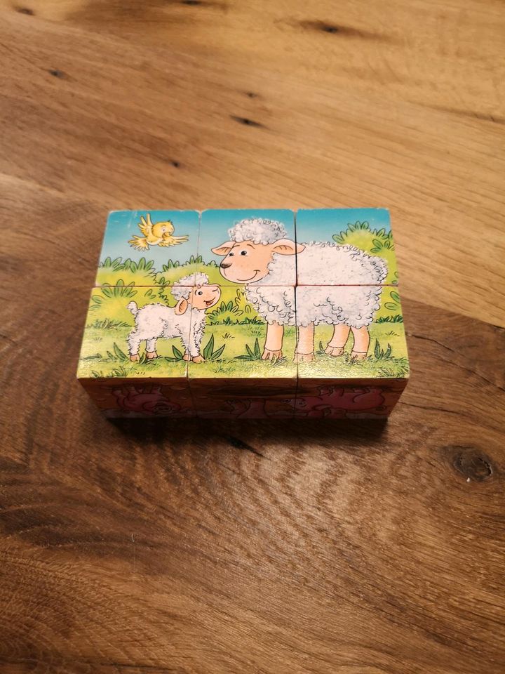 Würfel Puzzle, 6 Teile, 6 puzzles in einem, für die Kleinsten in Nordkirchen