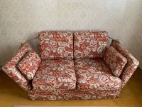 Vintage Couch Blumenmuster rot Stuttgart - Untertürkheim Vorschau