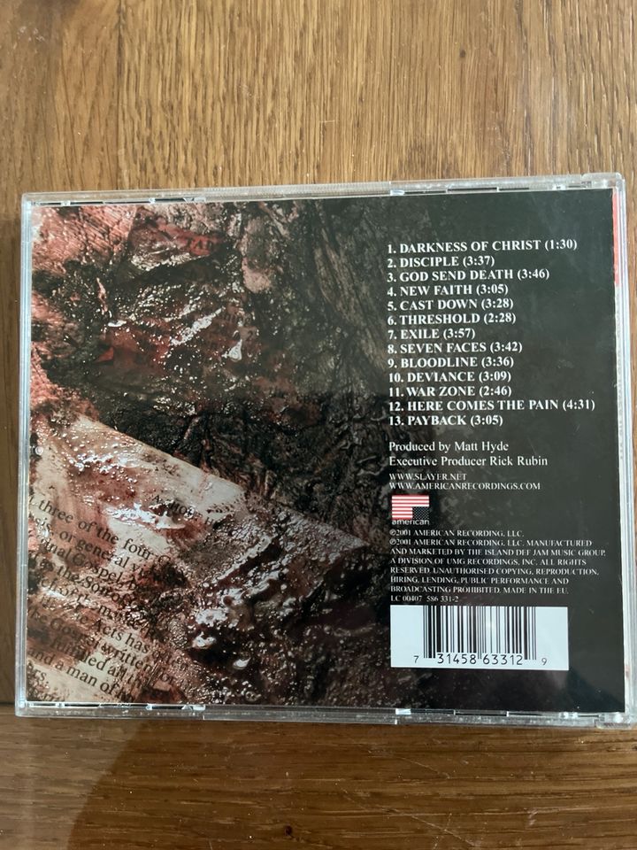 CD von Slayer: God hates is all in Kevelaer