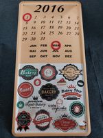 Metall Kalender von 2016 / Bakery / Dekoration / Erinnerungen Nordrhein-Westfalen - Hörstel Vorschau