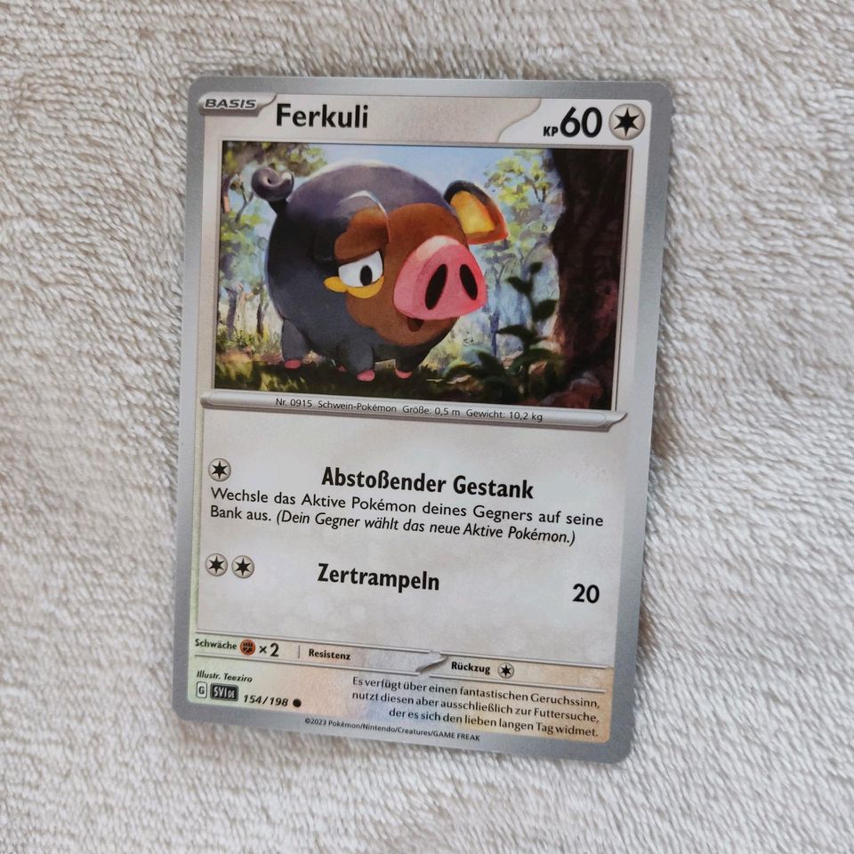 Pokemon Karte Ferkuli 154/198 in Meuselwitz