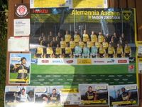 Fanposter Alemannia Aachen 2007-08 Eintrittskarte Bayern München Aachen - Kornelimünster/Walheim Vorschau