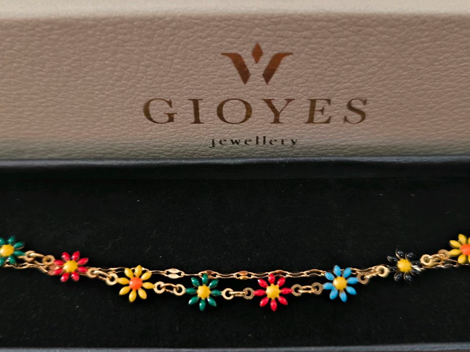 18 Karat vergoldetes Armband Rainbow Daisies in Hodenhagen