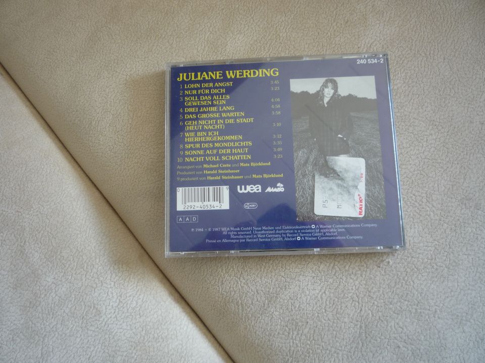 Juliane Werding-Ohne Angst-CD in Laatzen