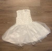 Weißes Kleid mit blumenaplikation Baden-Württemberg - Riegel Vorschau
