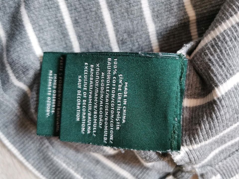 Ralph Lauren Shirt grau mit weißen Streifen, Gr.XL in Ebermannstadt