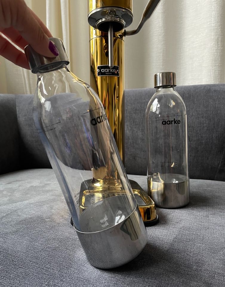 Aarke Wassersprudler Carbonator 3 Gold + 2 PET Flaschen in Rheda-Wiedenbrück