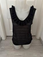 Vero Moda Tunika Top Oberteil Volant schwarz Strick Häkeltop 40 L Bayern - Bayreuth Vorschau