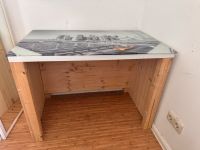 Selbst gebauter Schreibtisch mit glasplatte Leipzig - Schönefeld-Abtnaundorf Vorschau