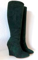 Ralph Lauren Stiefel 39 Grün Velours Leder Keilabsatz Boots Green Eimsbüttel - Hamburg Rotherbaum Vorschau