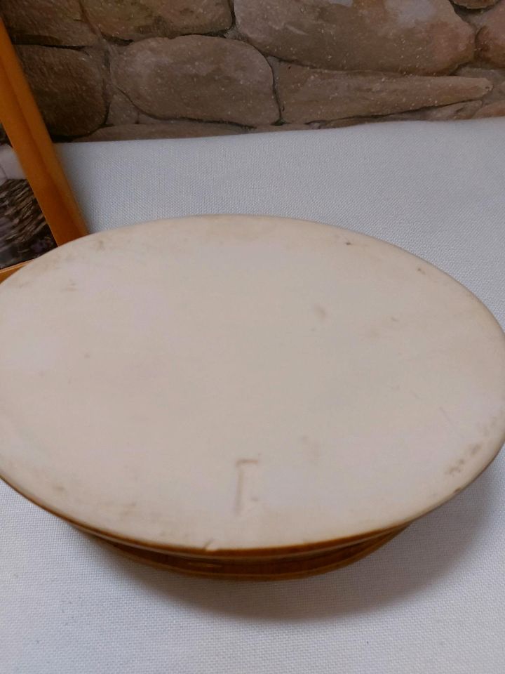 Keramik Auflaufform mit Deckel, oval, Elsass, Kasserolle in Stadtroda