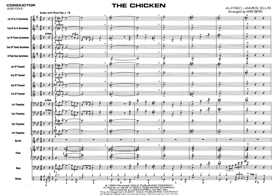 The Chicken [James Ellis] arr. Kris Berg - Big Band Arrangement in Lippstadt