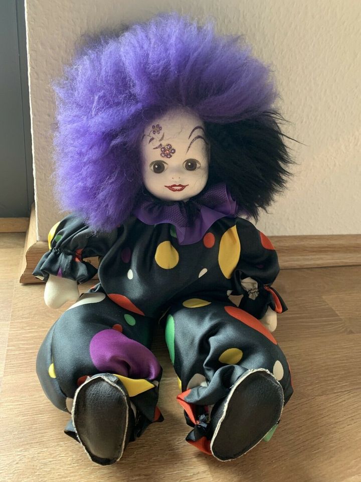 Handgemachte Puppe, Clown, wunderschöne Bemalung, Geschenk, Deko in Maisach