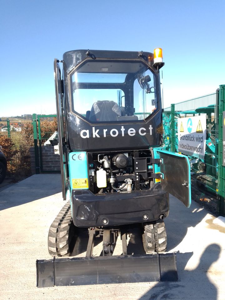 Minibagger akrotect AK20-1 mit Knickmatik, Joystik, 3 Zyl. Kubota in Gemmingen