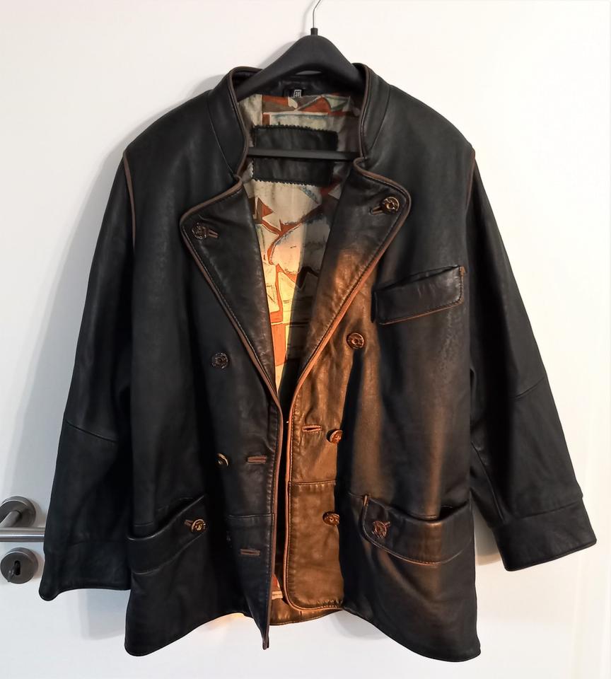 Damenjacke Lederjacke Schwarz von Maddox Gr. 38 Gebraucht in Stein