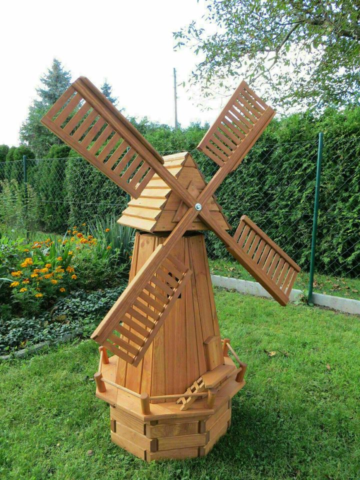 Windmühle Achteck 148 cm hoch, Neu,Kiefernholz, incl. Versand in Wimmelburg