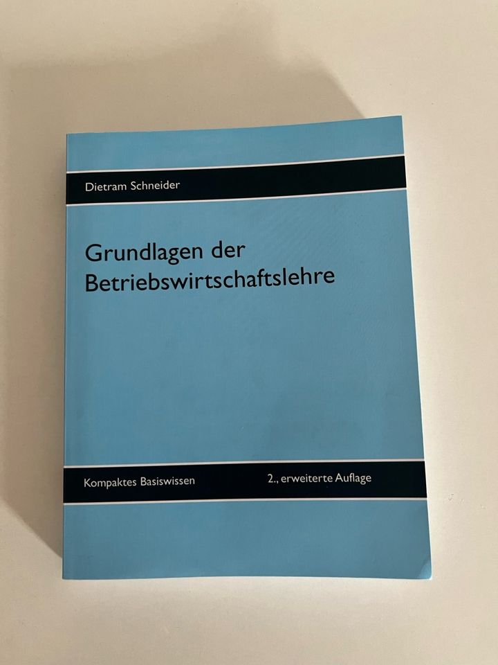 Grundlagen der Betriebswirtschaftslehre (2., erweiterte Auflage) in Marktoberdorf