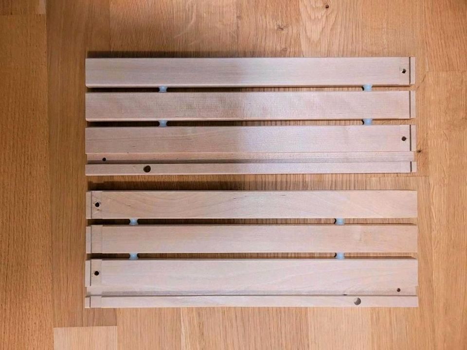 Ikea Badunterschrank Godmorgan Einsätze Holz Glas in Karlshuld