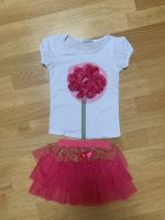 Outfit Set Rose 3D Prinzessin pink 110 Blume Tüll Rock Shirt Kr. München - Grasbrunn Vorschau