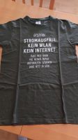 T-Shirt oliv Spruch "Kein WLAN..." lustig cool Gr. M 176 Nordrhein-Westfalen - Beverungen Vorschau