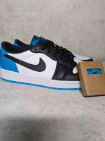 Air Jordan 1 Retro Low Black Dark Powder Blue UNC EU 44 -US 11.5W Brandenburg - Eggersdorf Vorschau