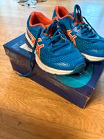 ASICS Turnschuhe blau orange 37 Sportschuhe Sachsen-Anhalt - Magdeburg Vorschau