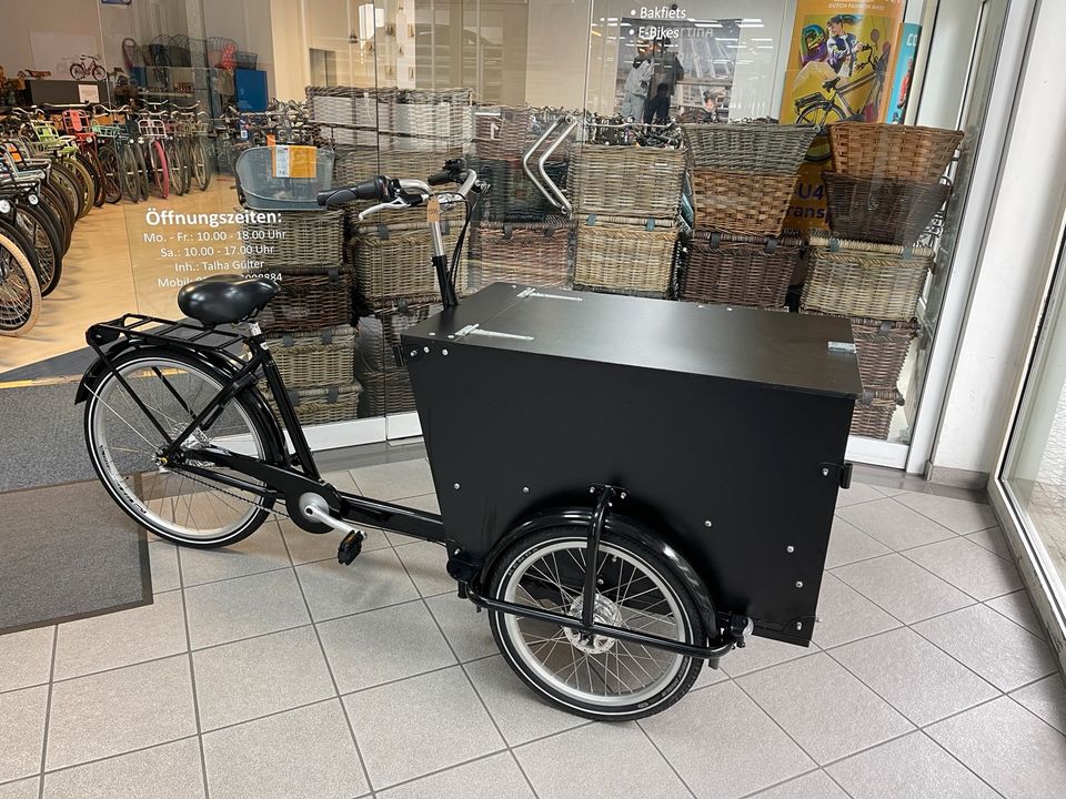 Bakfiets Lastenfahrrad Handwerker Lieferdienst Fahrrad 26 Zoll in Mönchengladbach